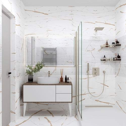 Коллекция Eurotile Statuario Gold 30x60