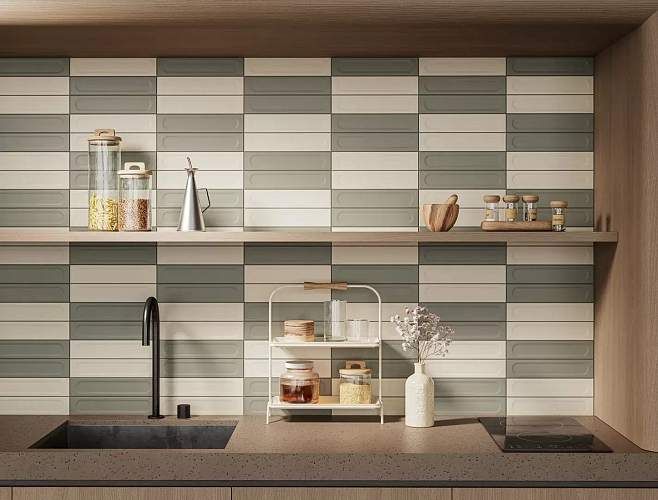 Медина 1 Зелёная KM26392 Матовая 6x28,5