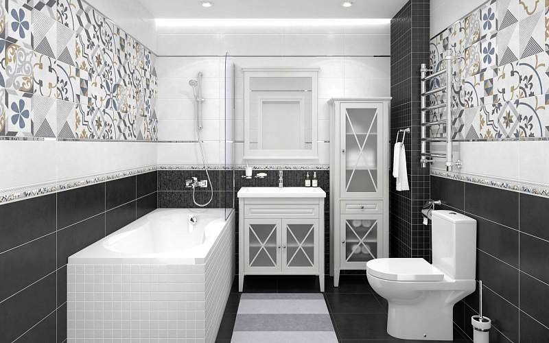 Alabama Чёрный Мозаика 60021 (0,84 м2/уп = 7 шт/уп) 20х60