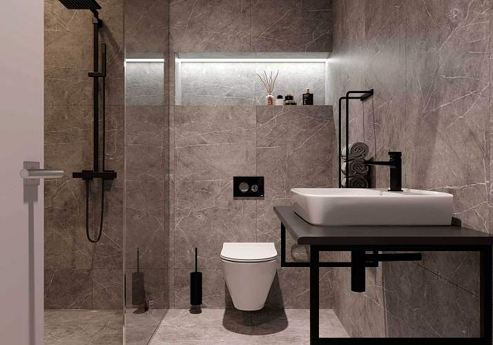 Клифф серый Керамогранит 60x120