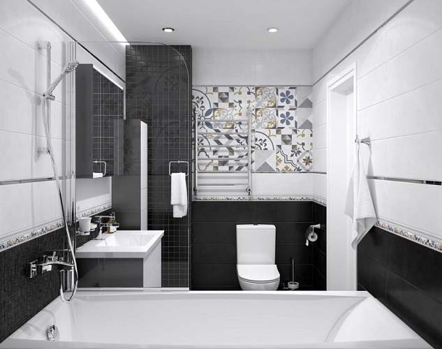 Alabama Чёрный Мозаика 60021 (0,84 м2/уп = 7 шт/уп) 20х60