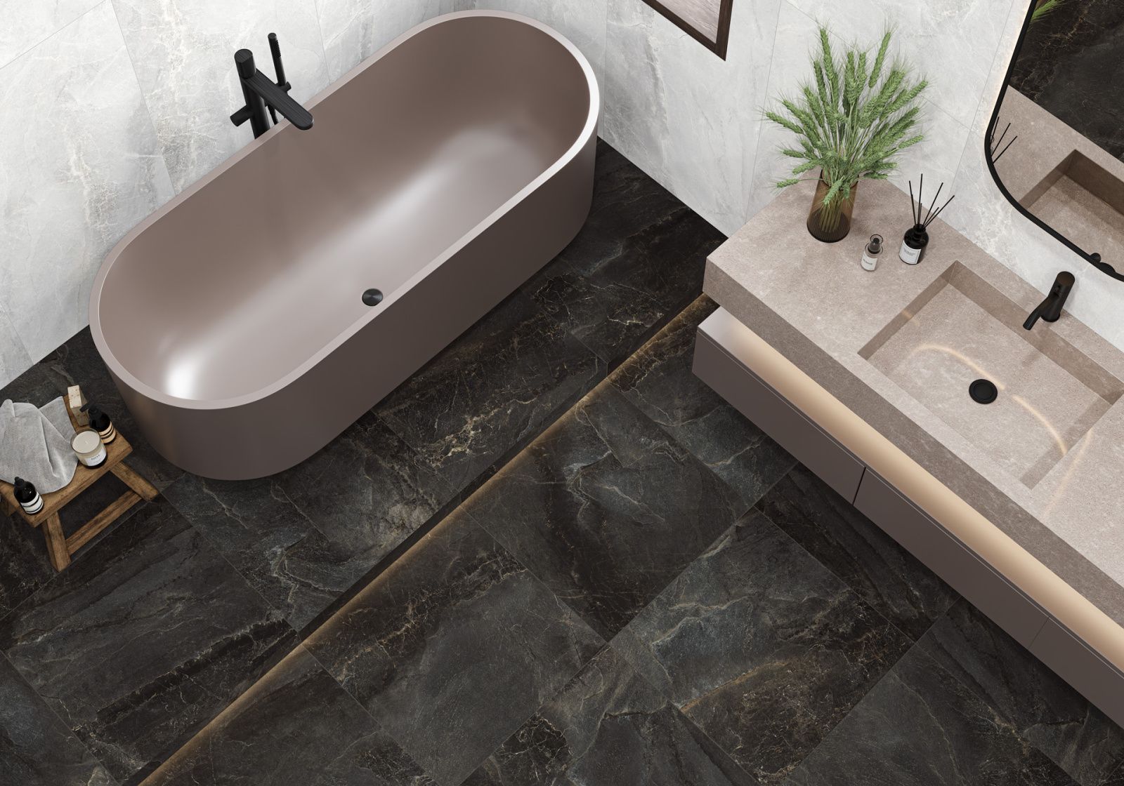 Infinity Dark D120254L Лаппатированный Керамогранит 60x120