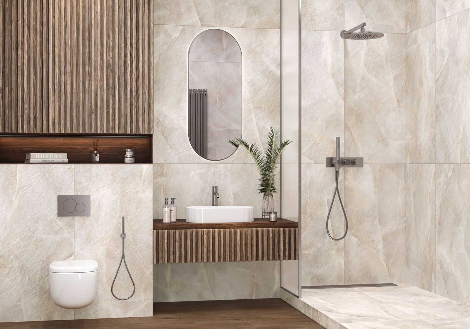 Salt Beige Carving D120245L Лаппатированный Керамогранит 60x120