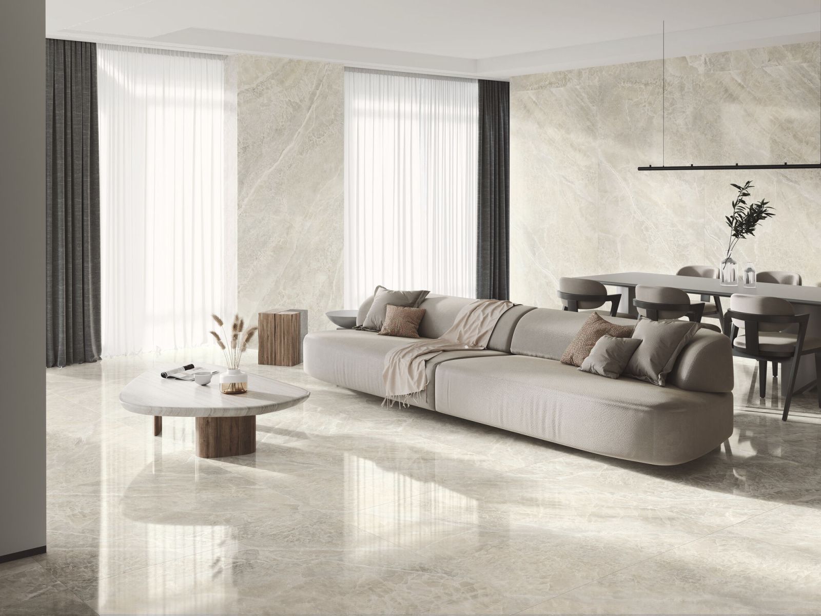 Electra Almond pulido P6012P Матовый Керамогранит 60x120