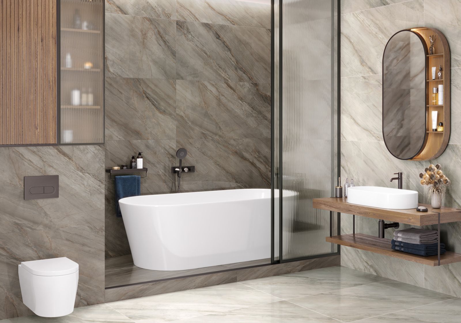 Marmorise Graphite 60120MAE25P Полированный Керамогранит 60x120